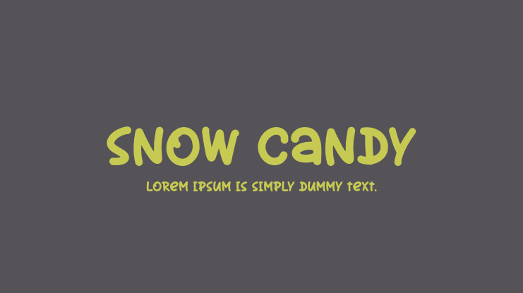 Snow Candy Font Family