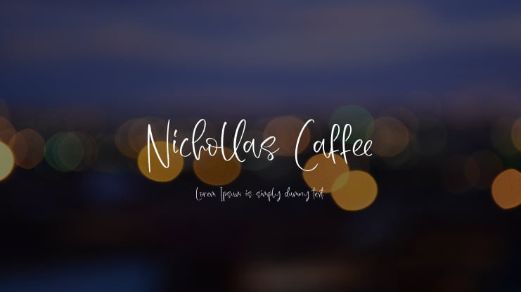 Nichollas Caffee Font