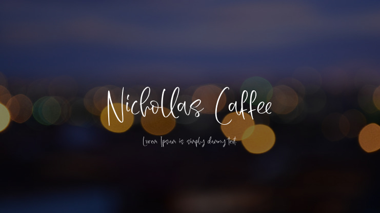 Nichollas Caffee Font