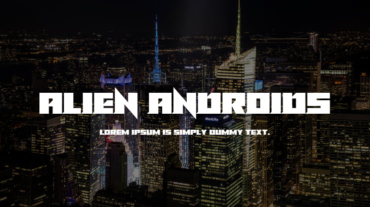 Alien Androids Font Family