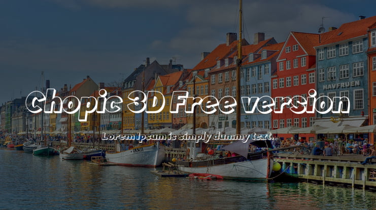 Chopic 3D Free version Font