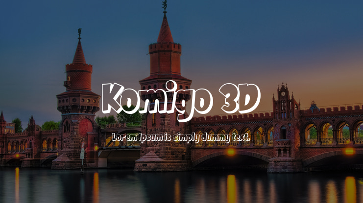 Komigo 3D Font