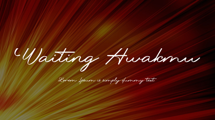 Waiting Awakmu Font