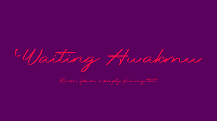 Waiting Awakmu Font
