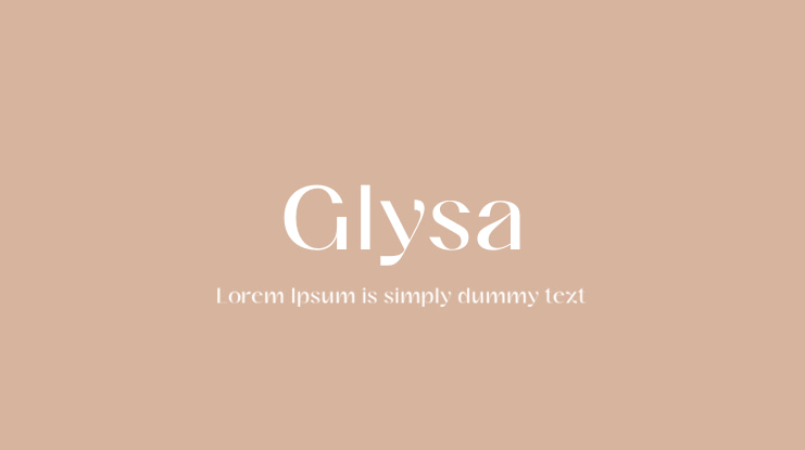Glysa Font