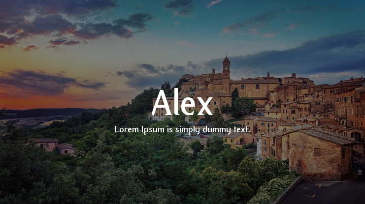 Alex Font Family