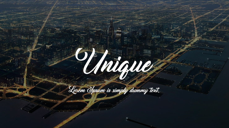 Unique Font