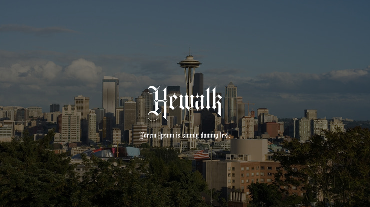 Hewalk Font