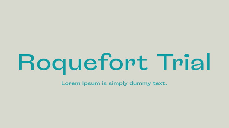 Roquefort Trial Font Family