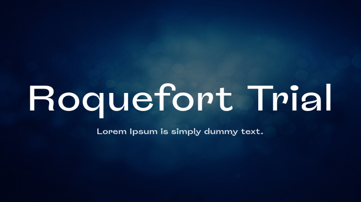 Roquefort Trial Font Family