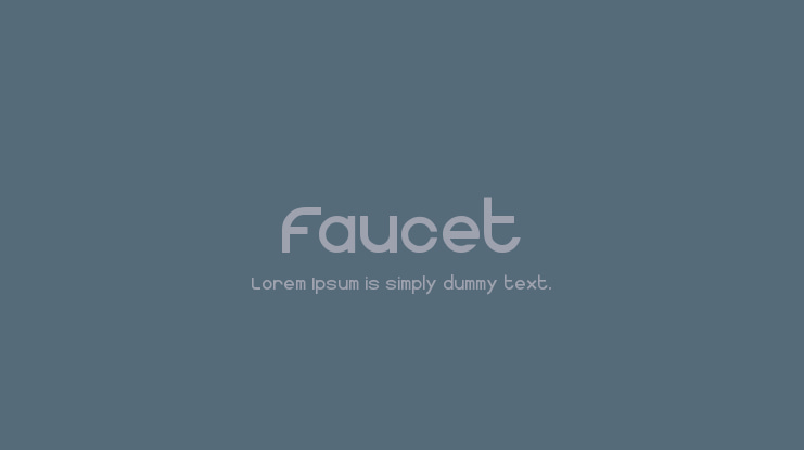 Faucet Font