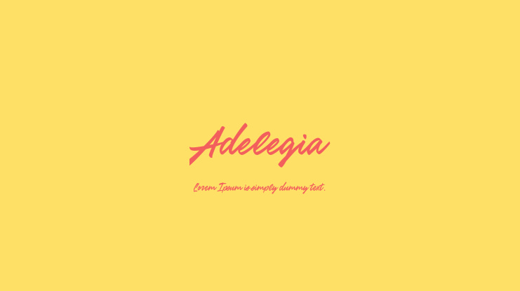 Adelegia Font