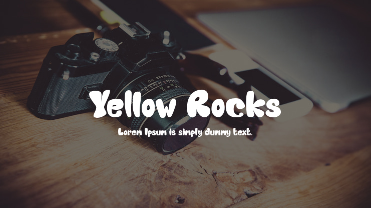 Yellow Rocks Font
