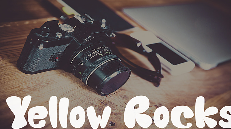 Yellow Rocks Font