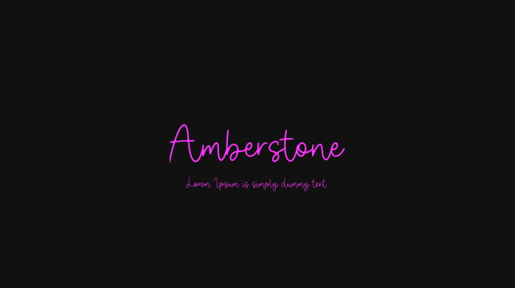 Amberstone Font