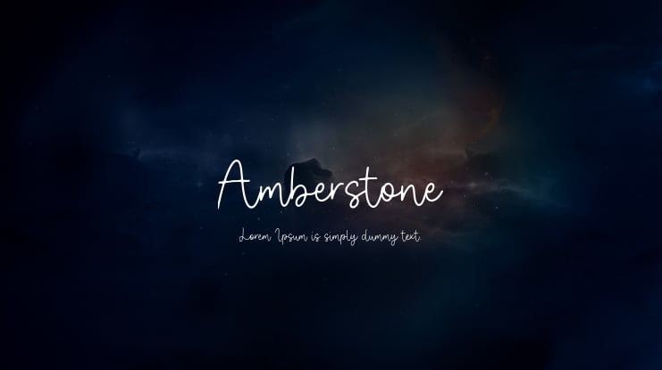 Amberstone Font