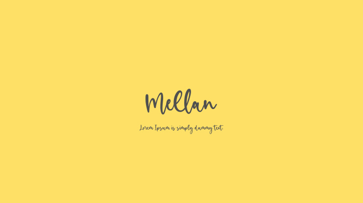 Mellan Font