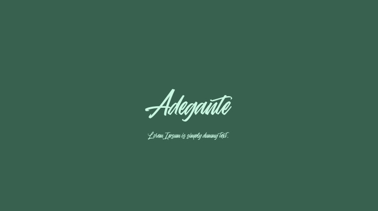 Adegante Font