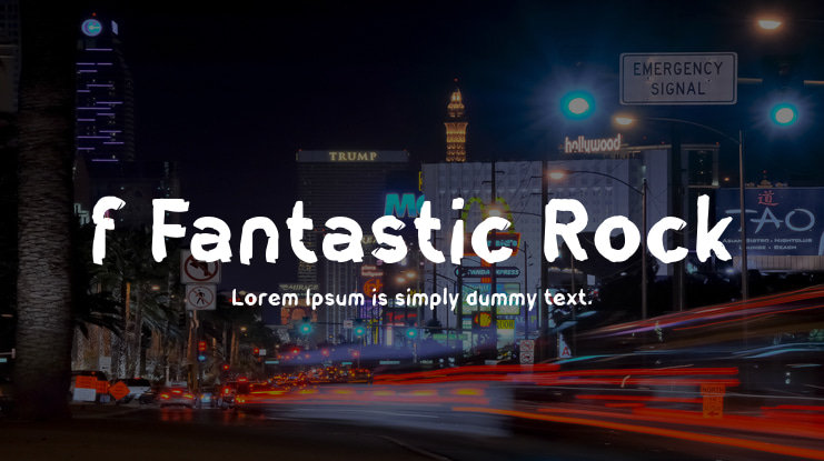 f Fantastic Rock Font