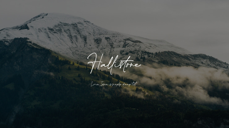 Hallistone Font