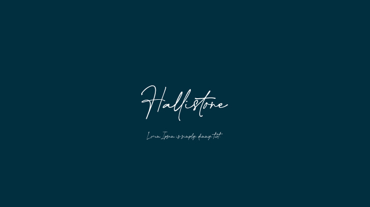 Hallistone Font