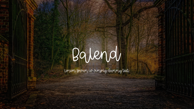 Balend Font