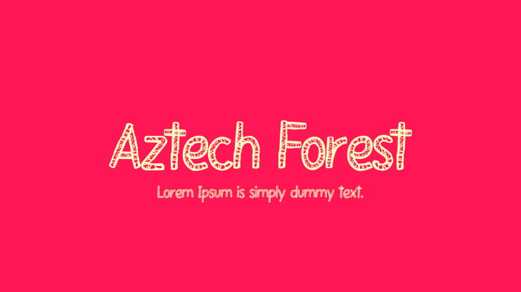 Aztech Forest Font