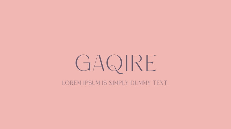 GAQIRE Font
