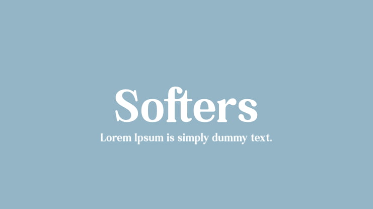 Softers Font