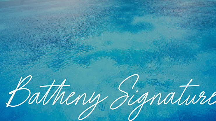 Batheny Signature Font