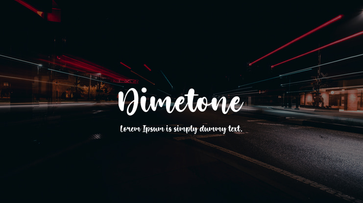 Dimetone Font