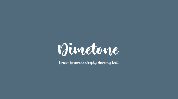 Dimetone Font