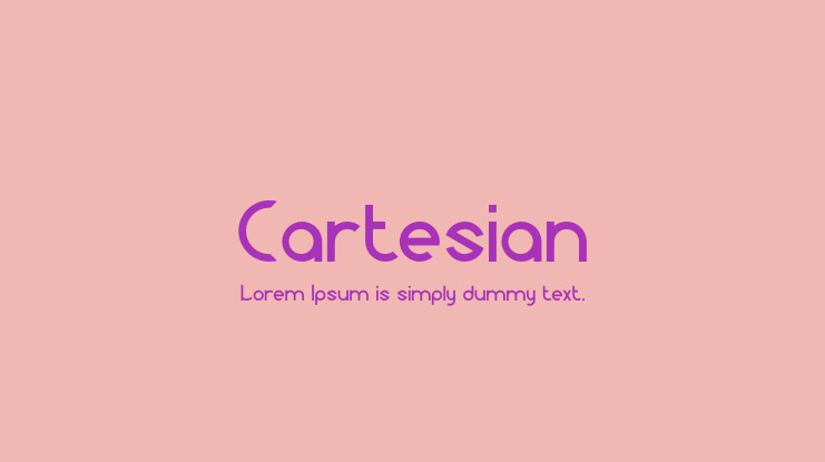 Cartesian Font