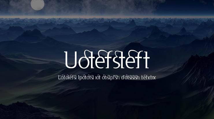 Usenet Font Family