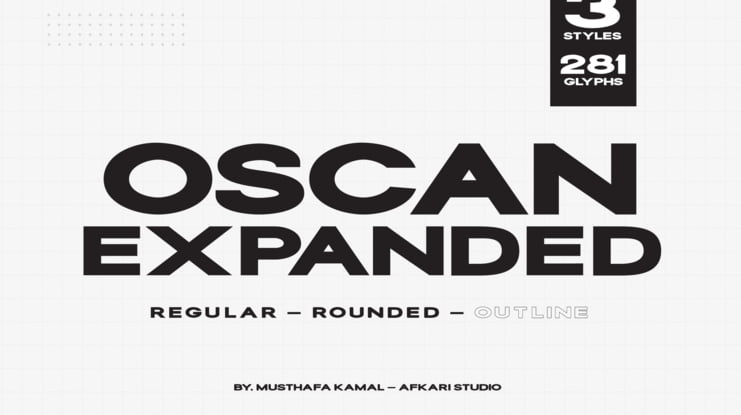 Oscan Expanded - Display Sans Serif Font