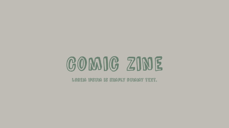 Comic Zine Font