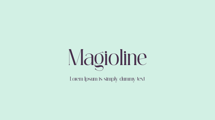Magioline Font