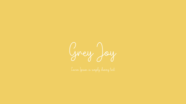 Grey Joy Font