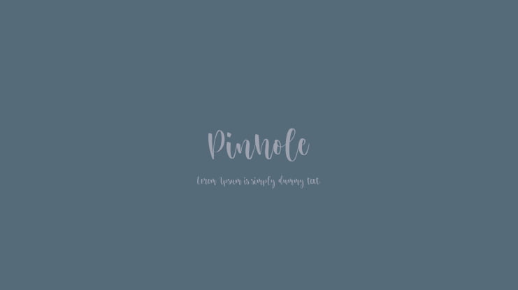 Pinhole Font