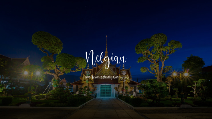 Nelgian Font