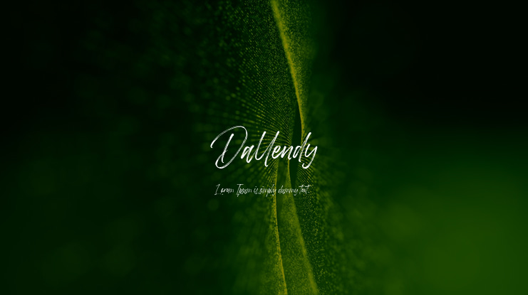 Dallendy Font