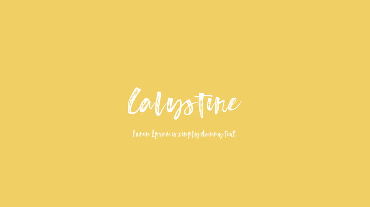 Calystine Font