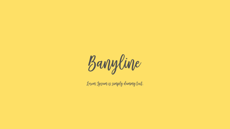 Banyline Font
