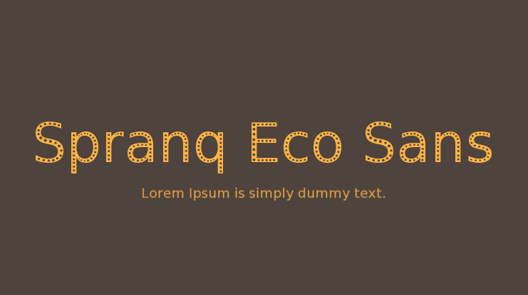 Spranq Eco Sans Font