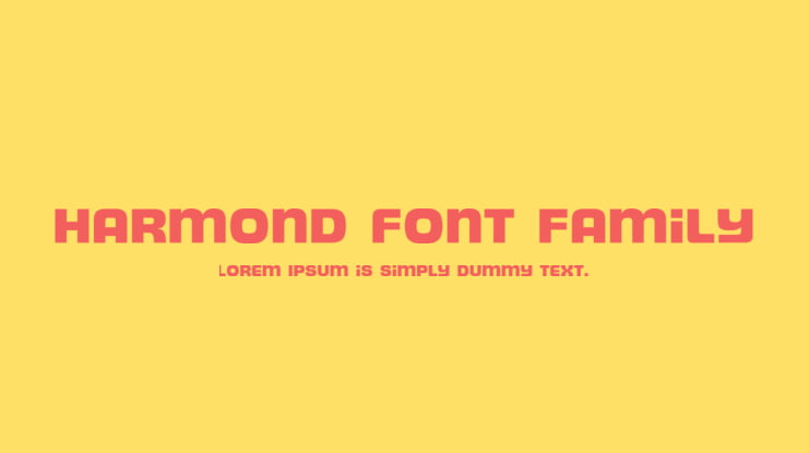 Harmond font Family