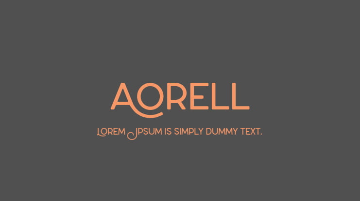 Aorell Font