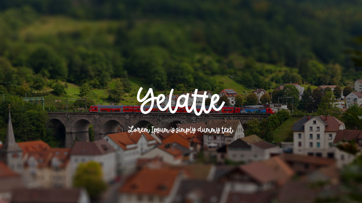 Yelatte Font