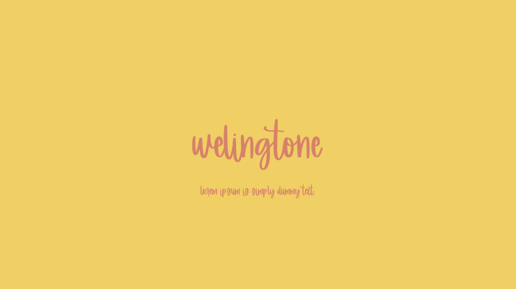 Welingtone Font