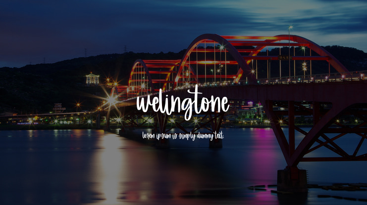 Welingtone Font