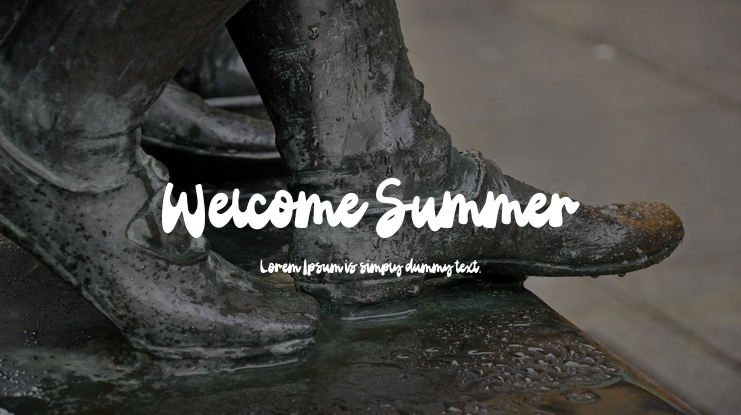 Welcome Summer Font
